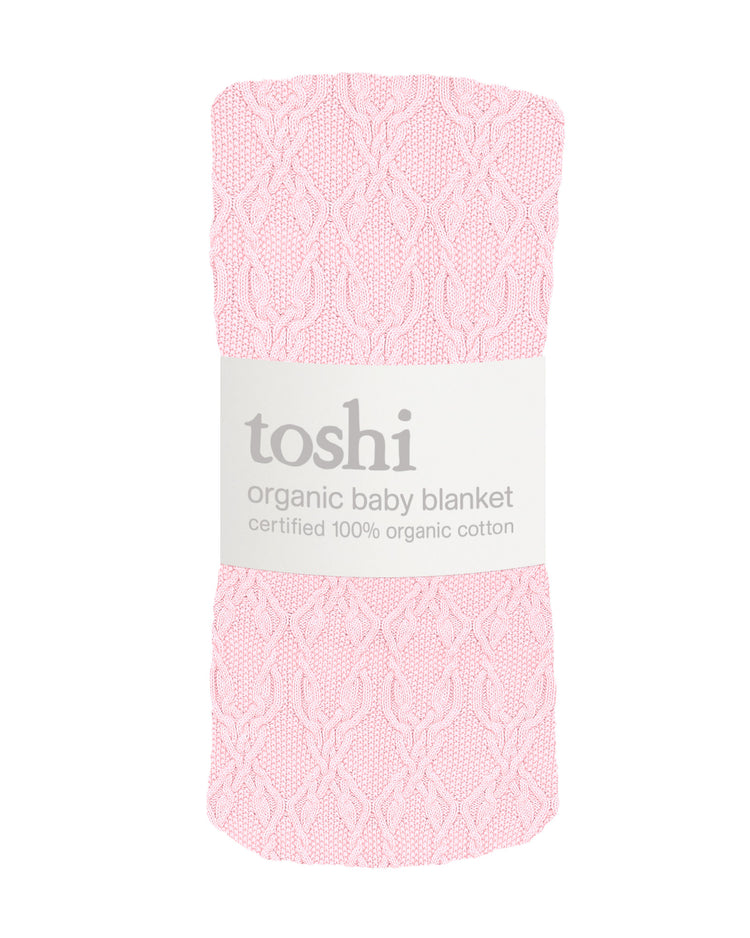 Toshi Organic  Blanket Bowie  Misty Rose