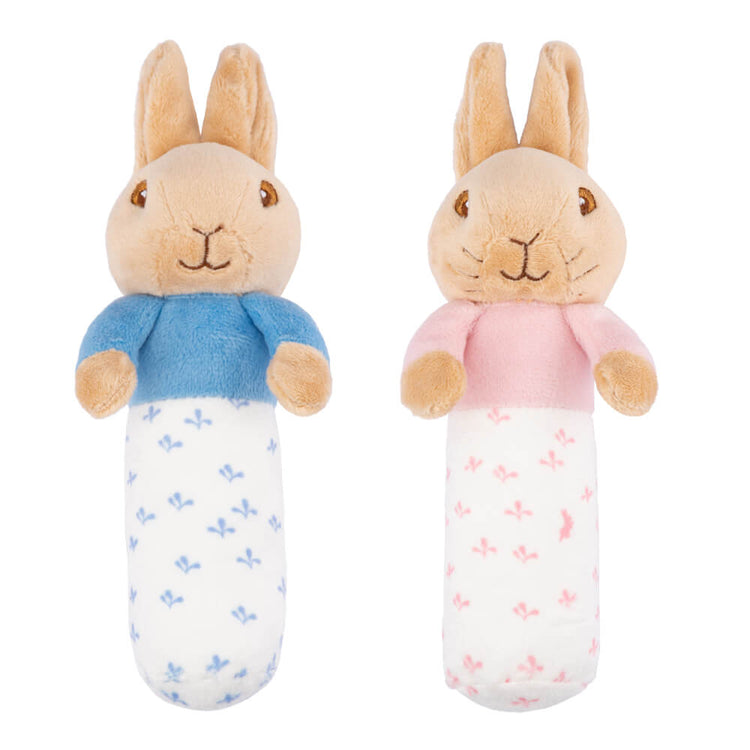 PETER RABBIT & FLOPSY BUNNY STICK RATTLES