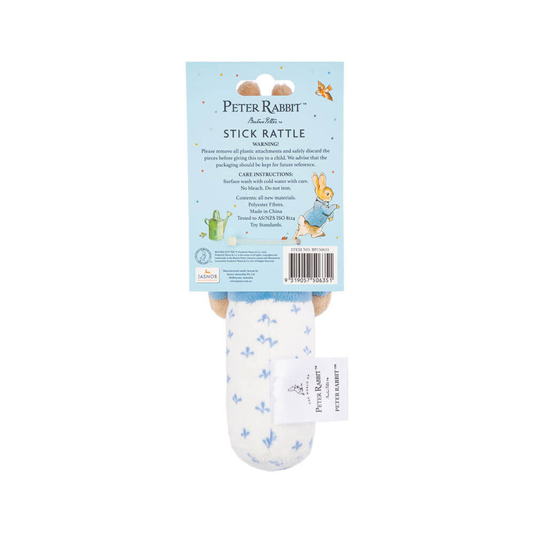 PETER RABBIT & FLOPSY BUNNY STICK RATTLES
