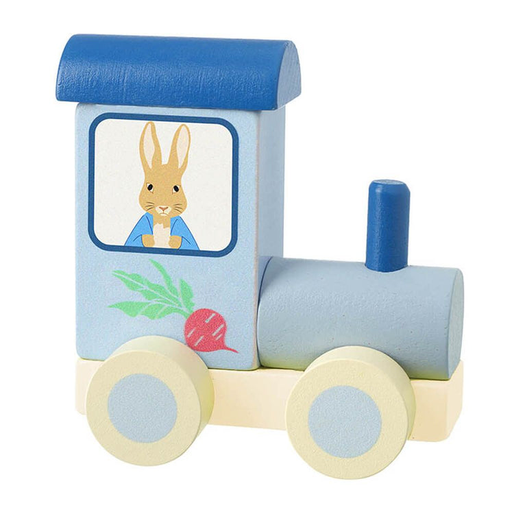 BEATRIX POTTER PETER RABBIT WOODEN TRAIN PUSH TOY