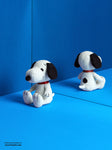 Snoopy Sitting Corduroy Cream in display - 12 cm - 5