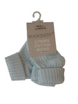 Marquise Steel Blue Knitted Plain 2 Pack socks
