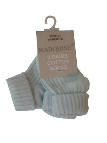 Marquise Grey Plain 2 Pack socks