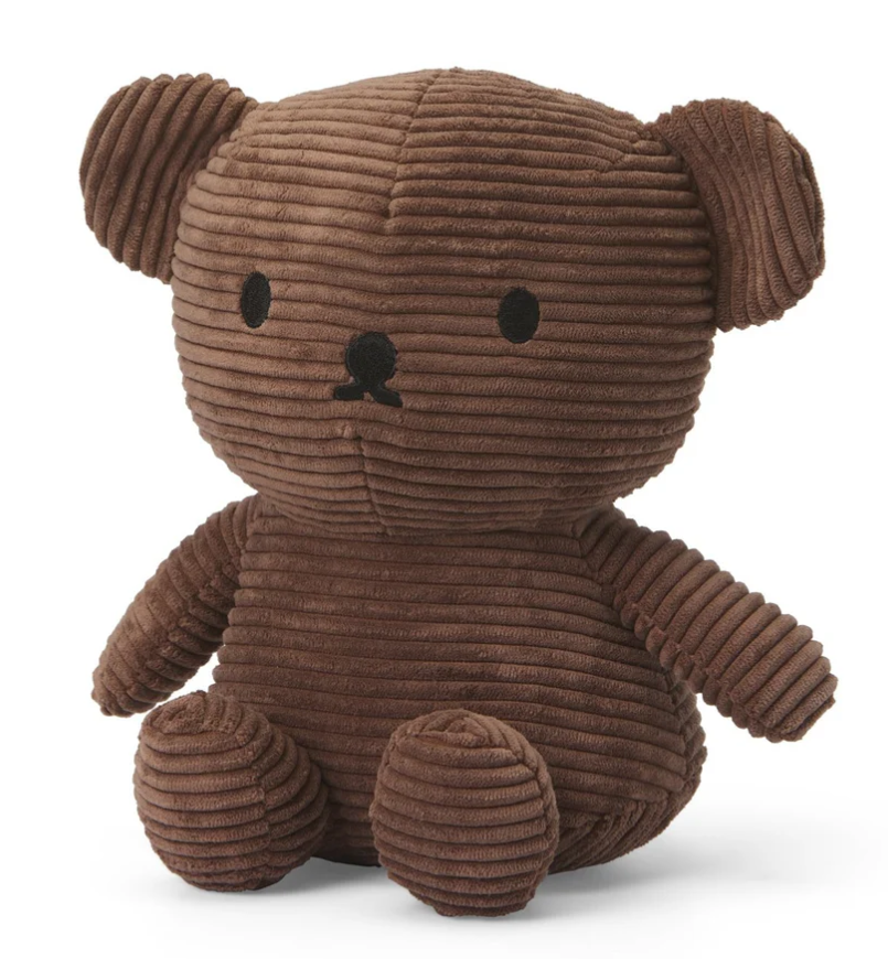 Boris Bear Corduroy Brown (17cm)