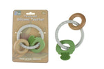 Koala Dream TEXTURED SILICONE KEY TEETHER-GREEN