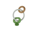 Koala Dream TEXTURED SILICONE KEY TEETHER-GREEN