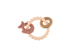 Koala Dream TEXTURED SILICONE FISH TEETHER-PINK
