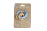 Koala Dream WOODEN SILICONE RINGS TEETHER-BLUE