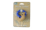 Koala Dream WOODEN SILICONE WHALE TEETHER-BLUE