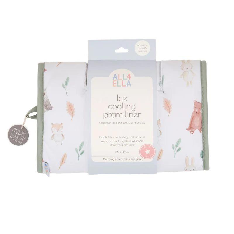 ALL4ELLA Ice cooling pram liner - Forest Friends