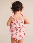 Huxbaby Cherry Towelling Bubble Romper