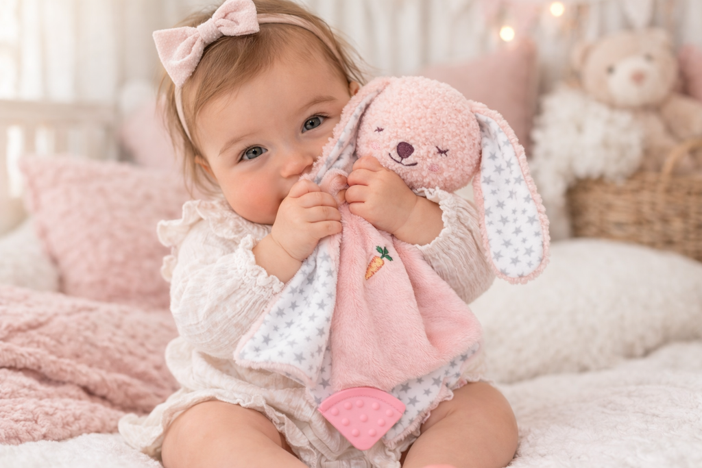 SNUGGLE BUDDY BERRY BUNNY PLUSH GIFT SET – 4 PIECE