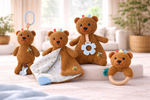SNUGGLE BUDDY MAPLE BEAR PLUSH GIFT SET – 4 PIECE