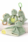 SNUGGLE BUDDY MINTY DINOSAUR PLUSH GIFT SET – 4 PIECE