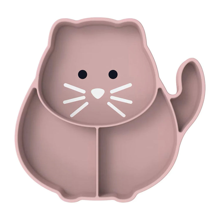 Melii Luxe Divided Silicone Suction Plate-Cat