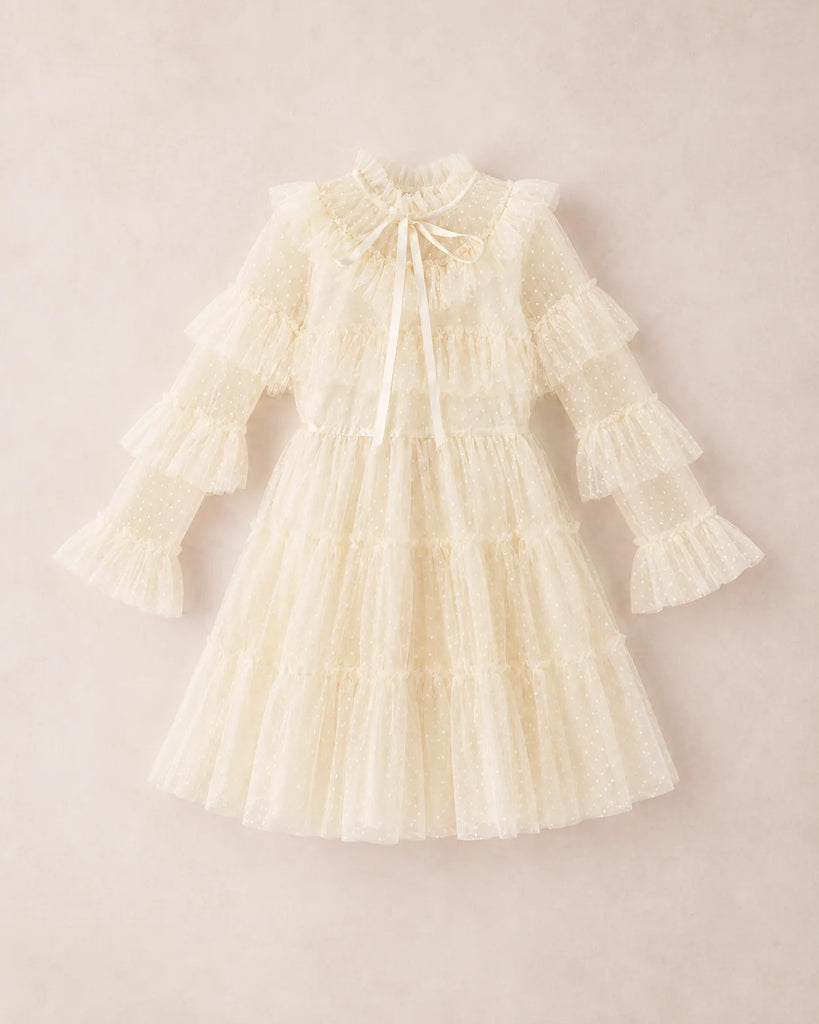 EllieEllie Amelie Long Sleeve Tulle Girl Dress
