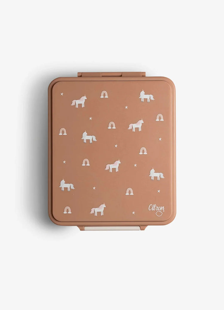 Citron Lunch box with insulated food jar - Blush Unicorn