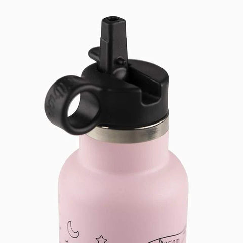 Citron Little Big Water Bottle - QR-Enabled Lost-Proof 350ml - Pink Unicorn