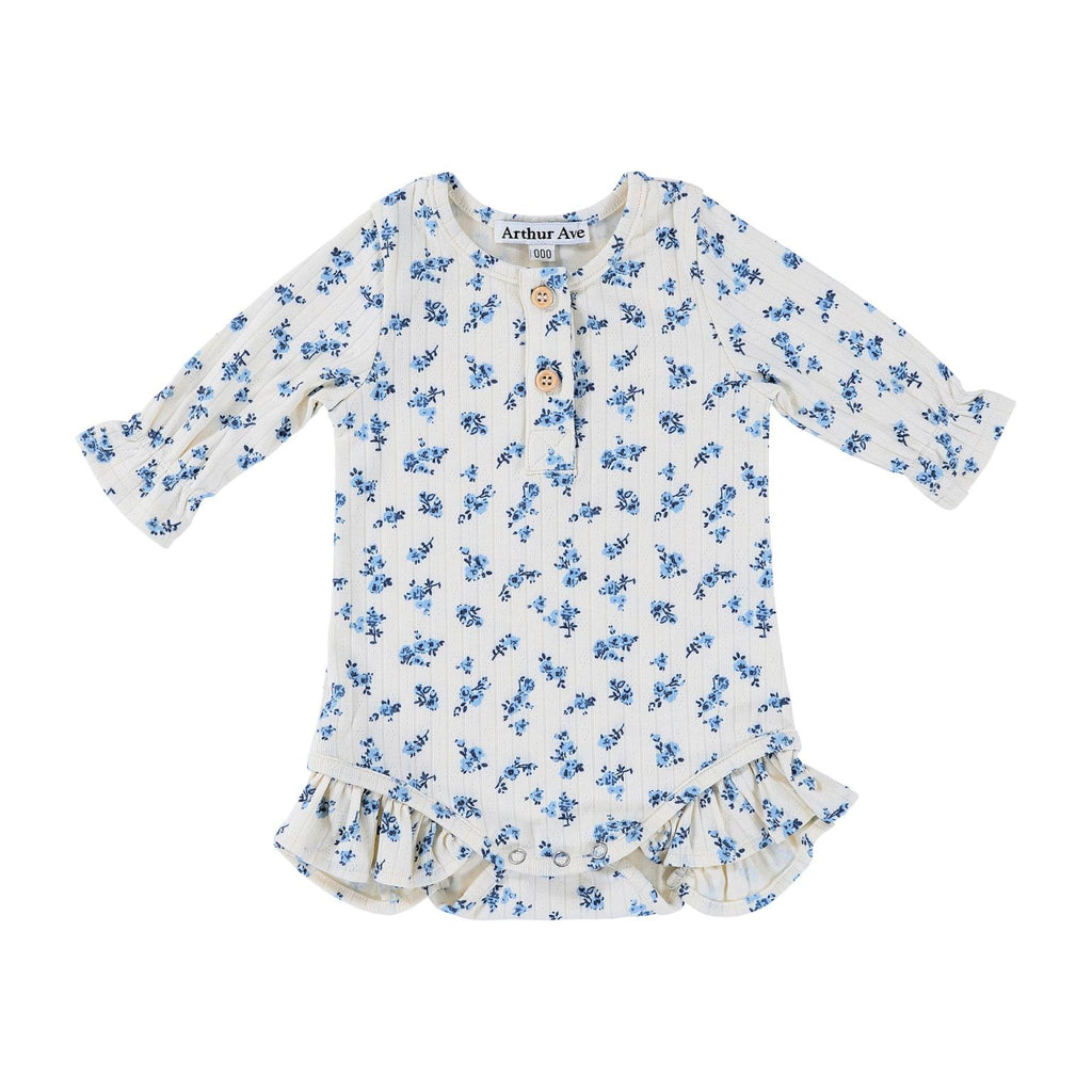 ArthurAve Classic Navy Rose Onesie