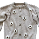 ArthurAve Beige/Cream Flower Cardigan