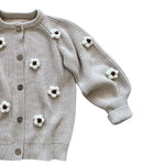 ArthurAve Beige/Cream Flower Cardigan