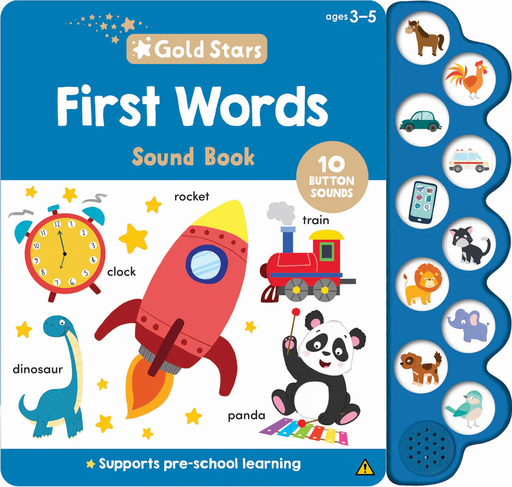 Gold Stars Vol. 3 - 10-Button Sound Book - First Words