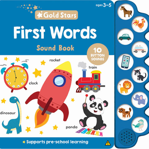 Gold Stars Vol. 3 - 10-Button Sound Book - First Words