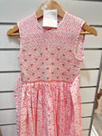 Meleze Hand Smocked Dress Pink 6-18M