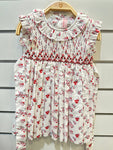 Meleze Hand Smocked Dress RF01 Floral 2-8Y