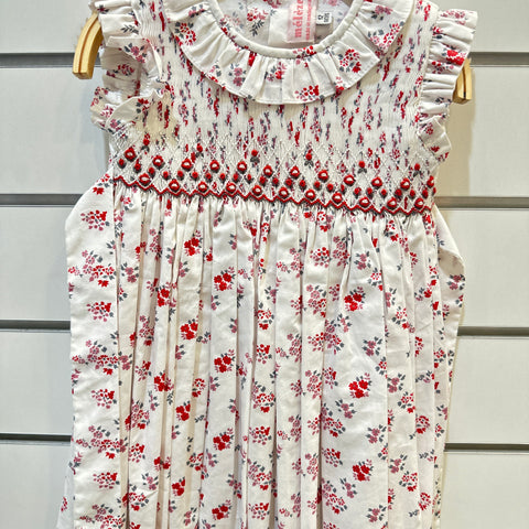 Meleze Hand Smocked Dress RF01 Floral 2-8Y