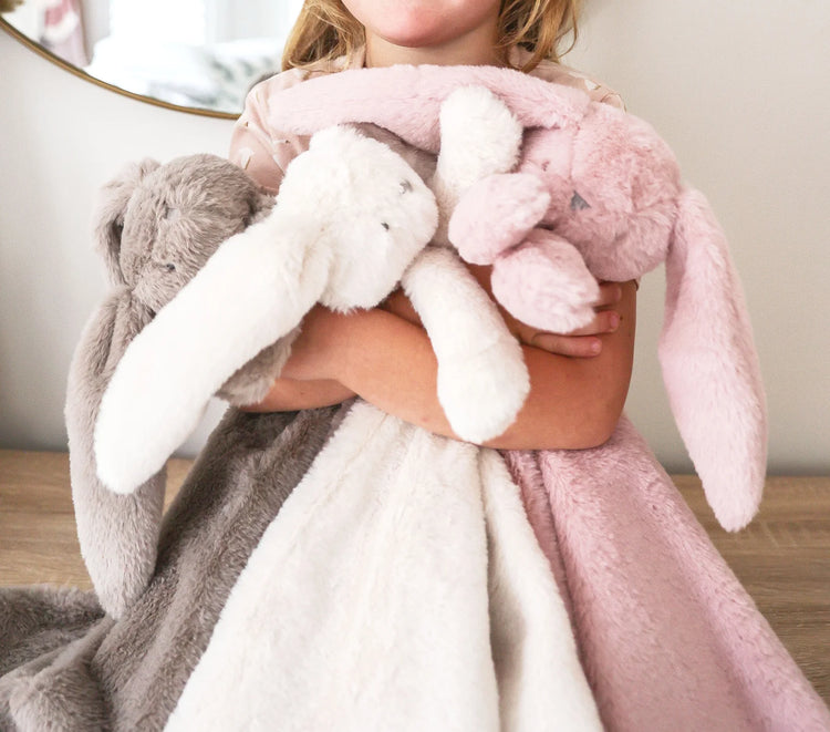 Alimrose Darcey Lovey Blankie Ivory