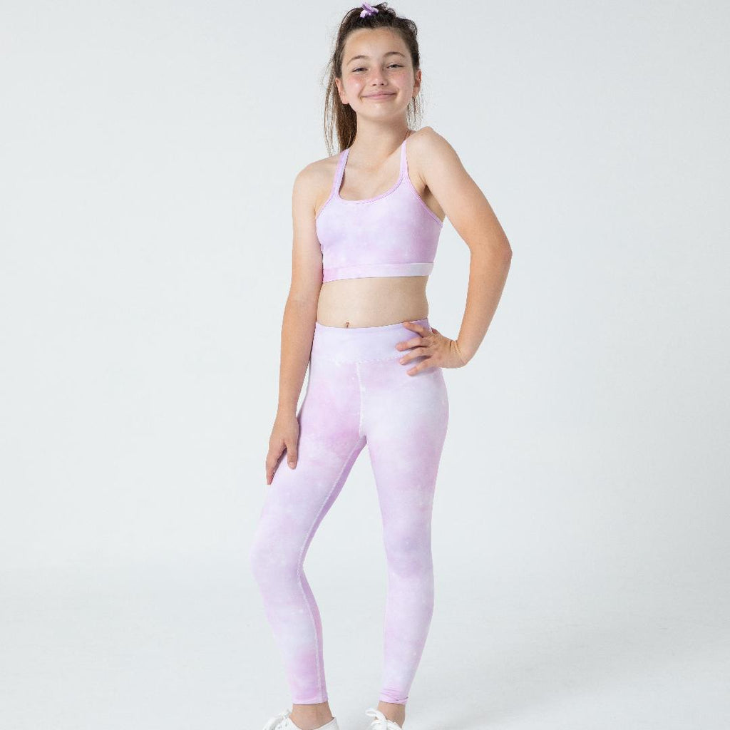 Lesimo Girls  MellowTouch Collection Crop Top - Purple Mist