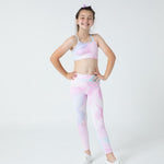 Lesimo Girls  MellowTouch Collection Crop Top - Pastel Rainbow