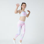 Lesimo Girls  MellowTouch Collection Crop Top - Pastel Rainbow