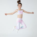 Lesimo Girls  MellowTouch Collection Crop Top - Pastel Rainbow