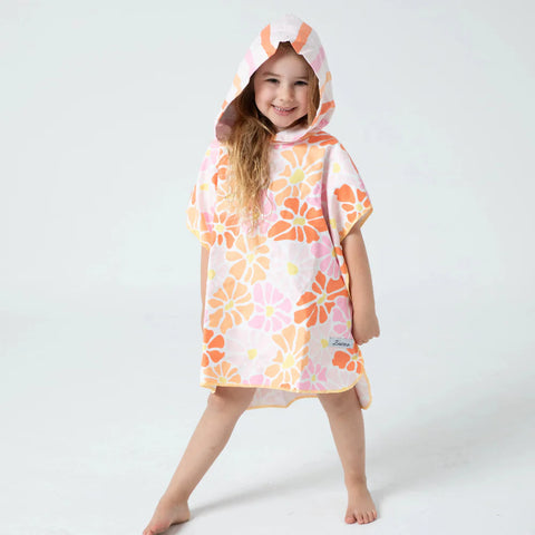 Lesimo Sand Free Kids Hooded Towel - Sunshine Flora