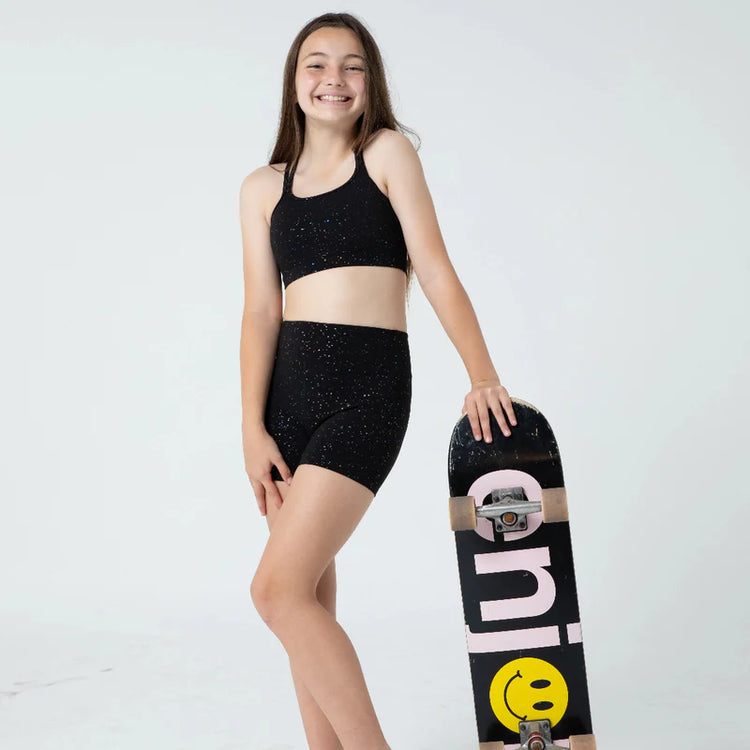 Lesimo Girls MellowTouch Bike Shorts - Mystic Glimmer