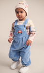 Huxbaby DUSK BLUE  CORD OVERALLS