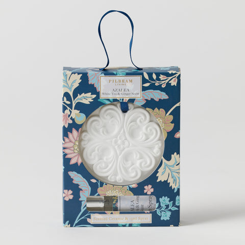 Azalea Scented Ceramic Disc – White Tea & Ginger