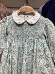Meleze Hand Smocked Dress Long Sleeves PG03 Floral 6M-8Y