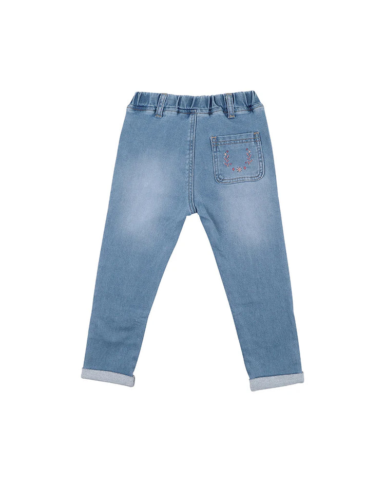 FOX & FINCH LIGHT INDIGO DENIM JEANS - LIGHT BLUE (SIZE 3-7)