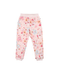 FOX & FINCH PINK BLOOM TRACK PANTS - PINK BLOOM (SIZE3-7)