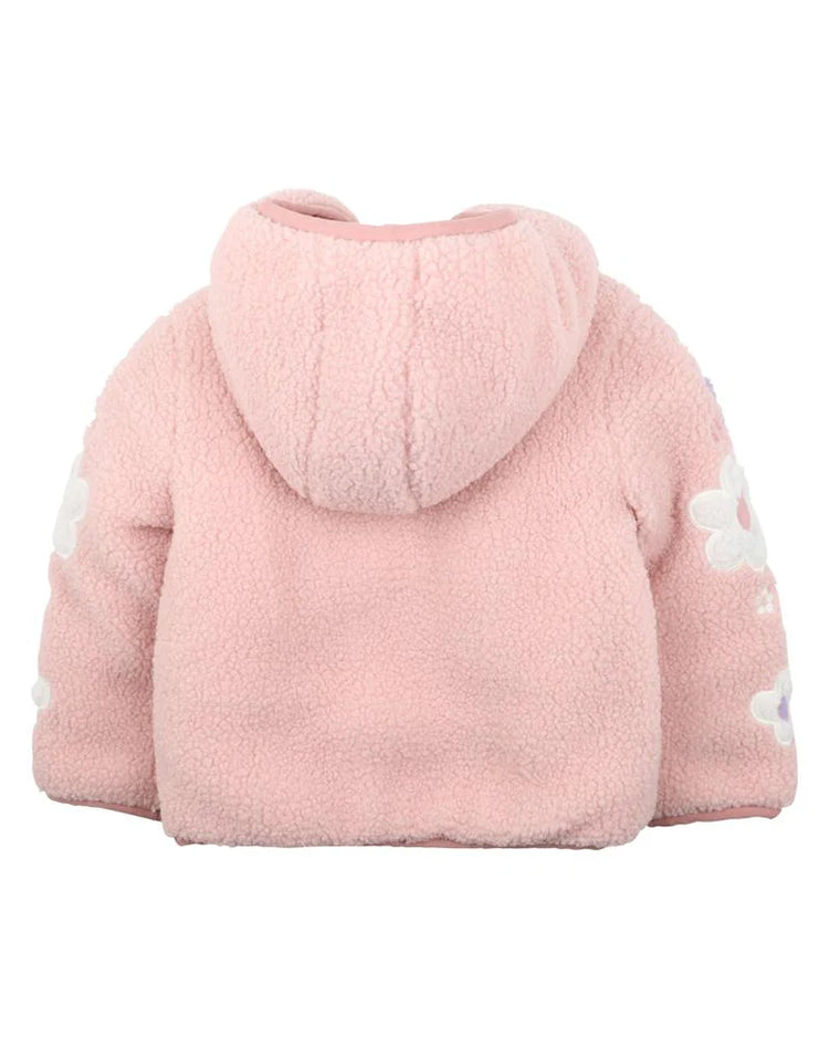 Fox & Finch FLOWER SHERPA JACKET 0-2YRS