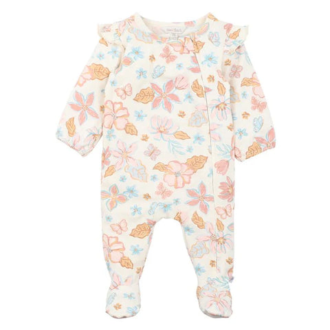 Fox & Finch STARLETTE PRINT LS ZIP ONESIE