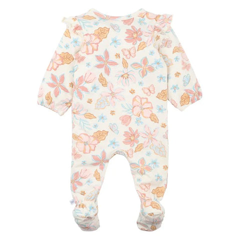 Fox & Finch STARLETTE PRINT LS ZIP ONESIE