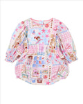Fox & Finch WINTER VACAY PRINT LS ROMPER
