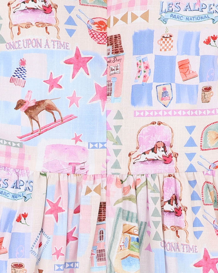 Fox&FinchWINTER VACAY PRINT DRESS 3-7 YRS