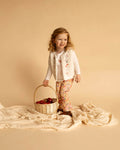 Fox & Finch ORCHARD BLOOM EMB. FAUX FUR VEST 3-7 YRS