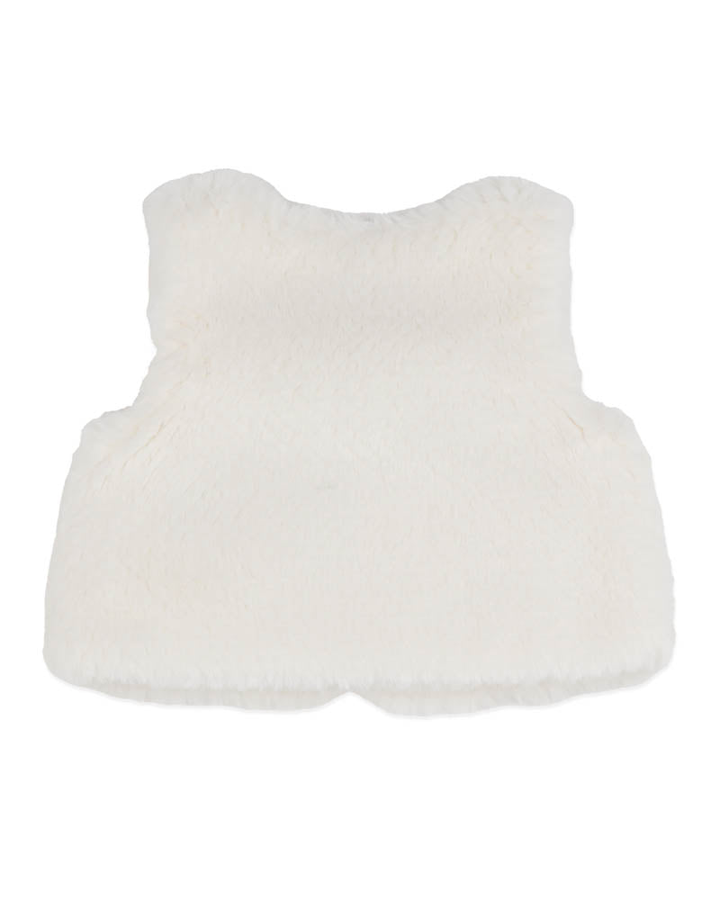 Fox & Finch ORCHARD BLOOM EMB. FAUX FUR VEST