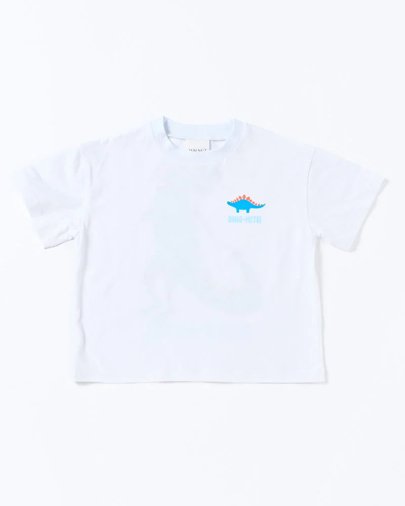 Walnut Felix Tee - Rainbow Dino